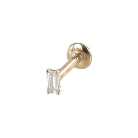 Stud WePiercing Solitaire Baguette